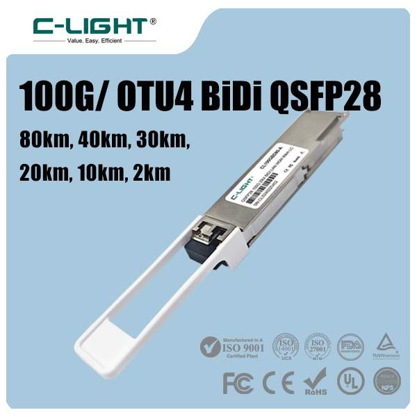 100G QSFP28 BIDI 80km